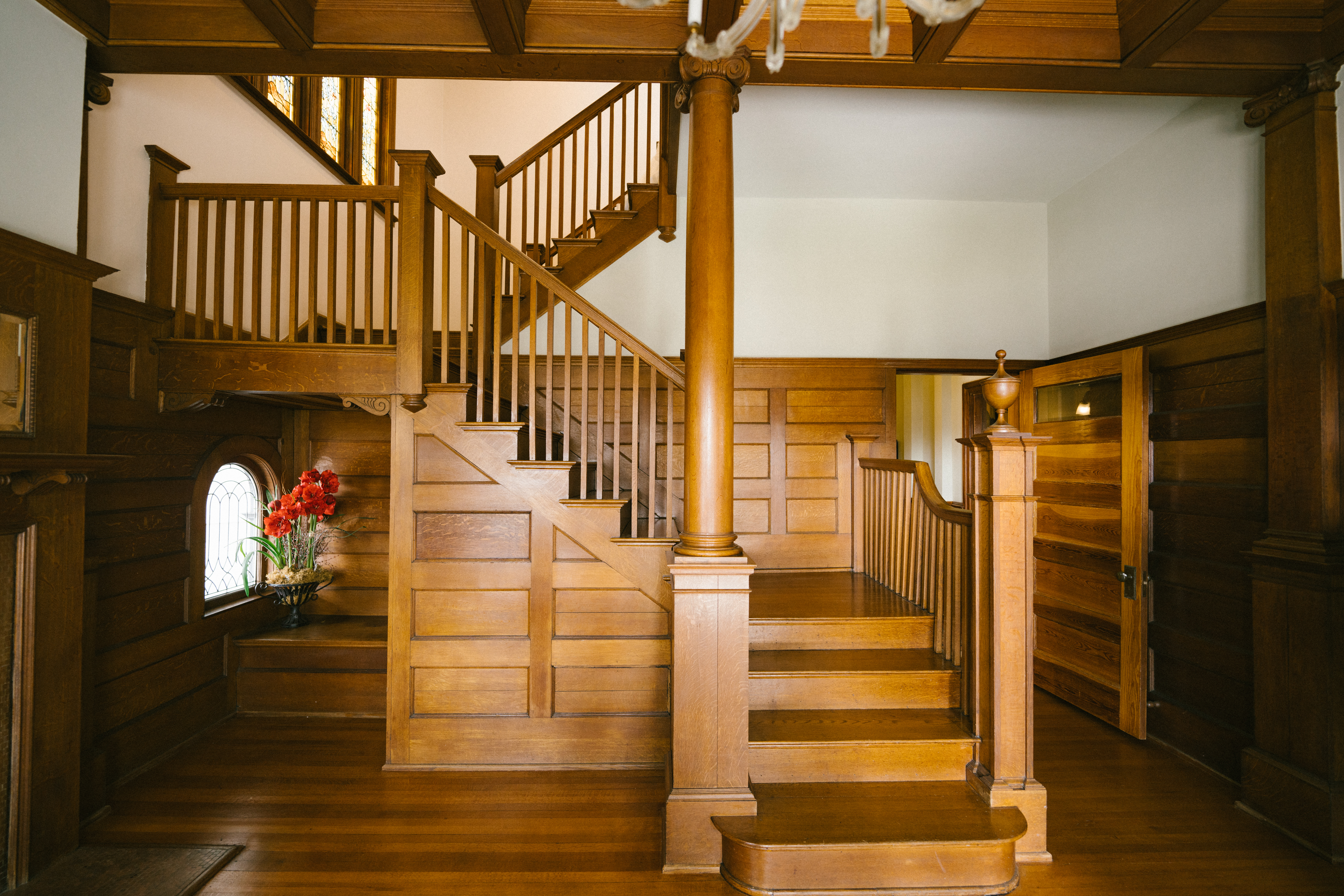 wooden staircase