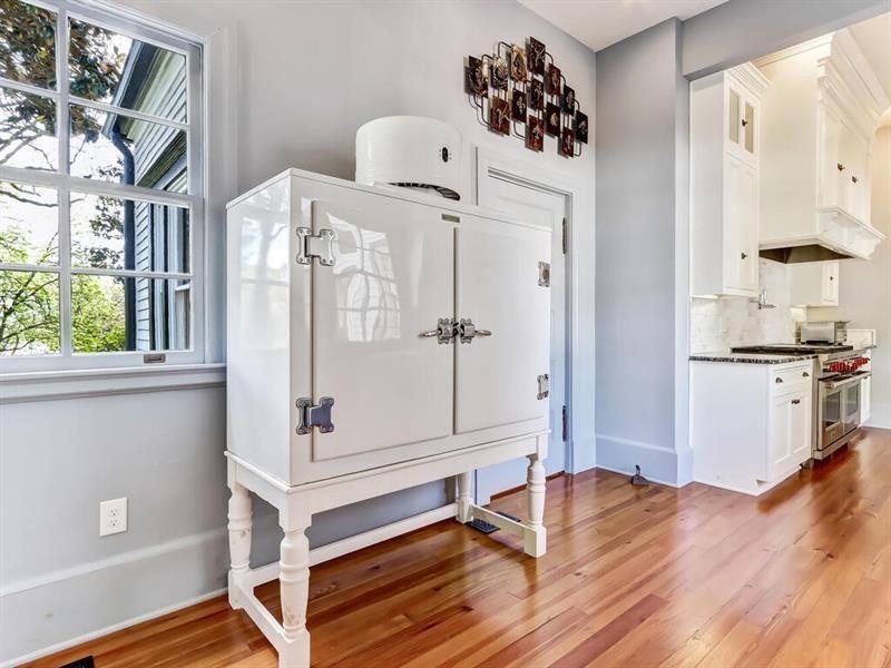 antique refrigerator